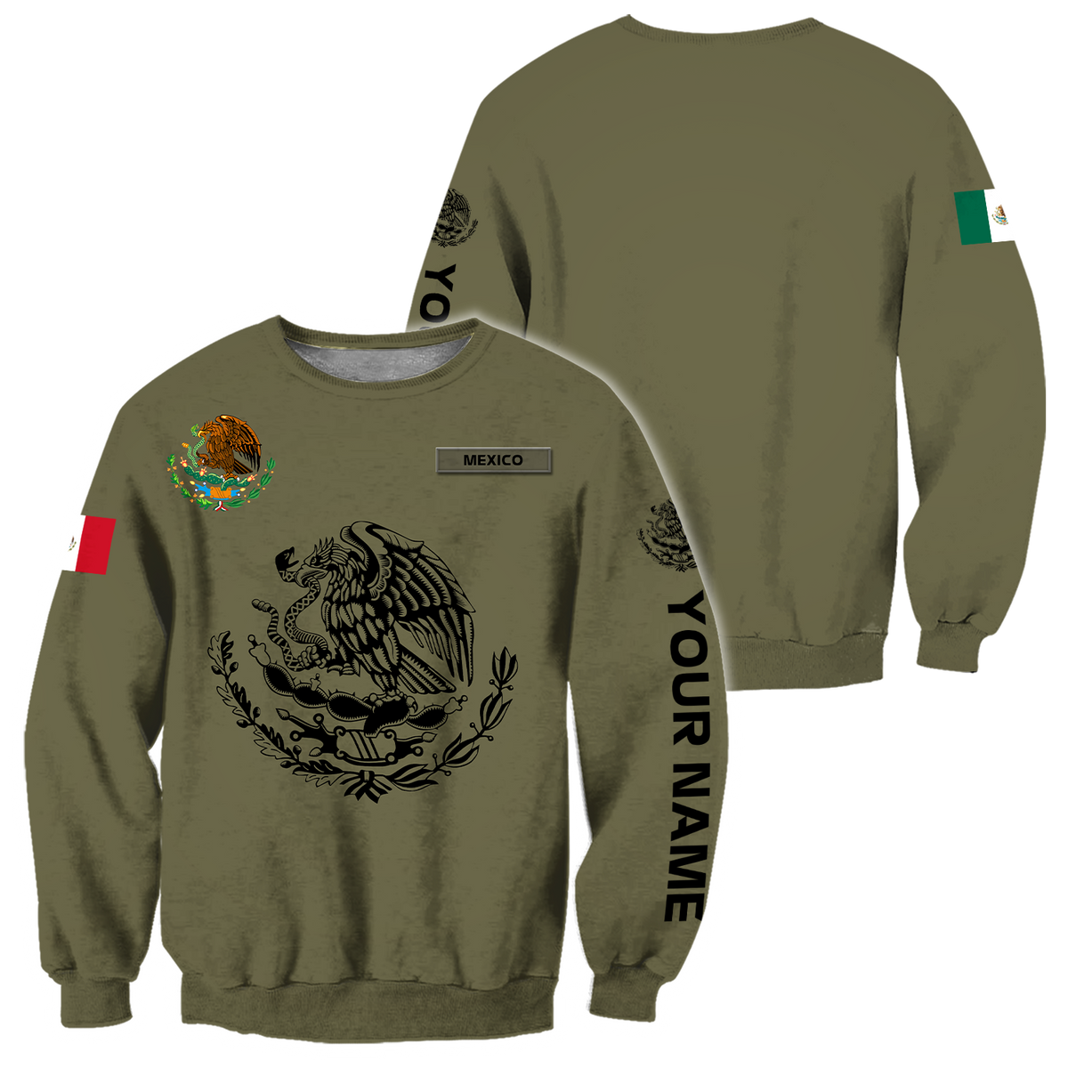 Mexican Customize 3D All Over Printed Shirts For Men And Women