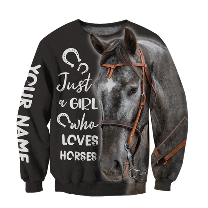 Personalized Name Horse Lovers 3D All Over Printed Unisex Shirts