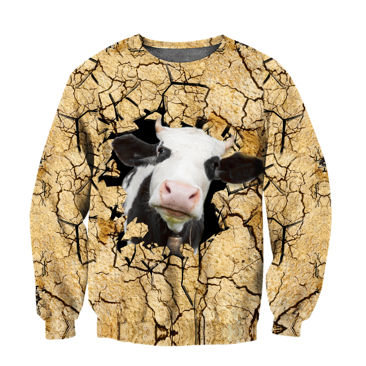 Dairy Cattle Cracks 3D Hoodie Shirt For Men And Women