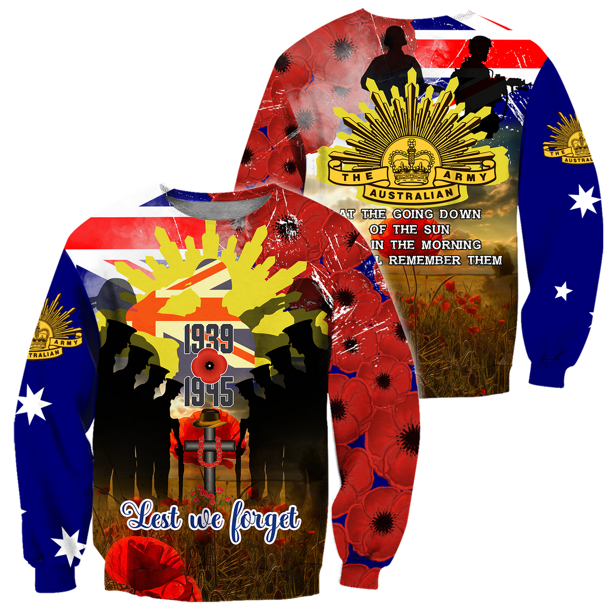 Premium Unisex Hoodie Remember Anzac Day ML
