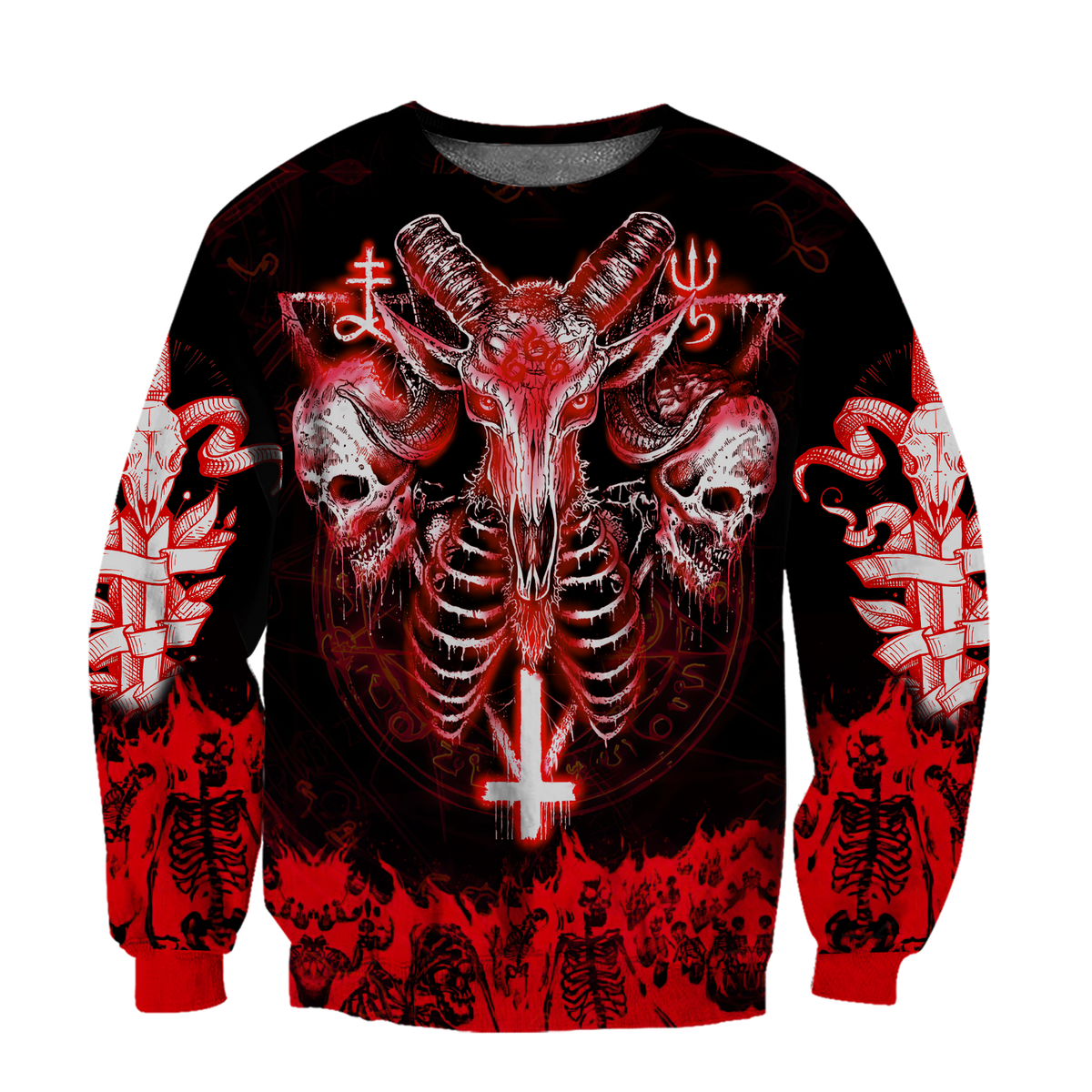 Skull Satanic Hoodie For Men And Women MH12012102