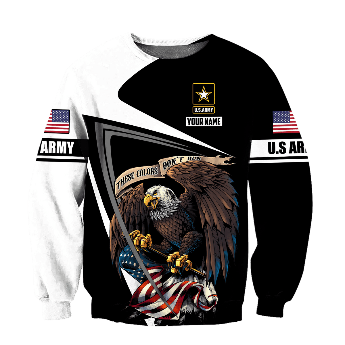 Custom name US Army Veteran 3D printed shirts Proud Military