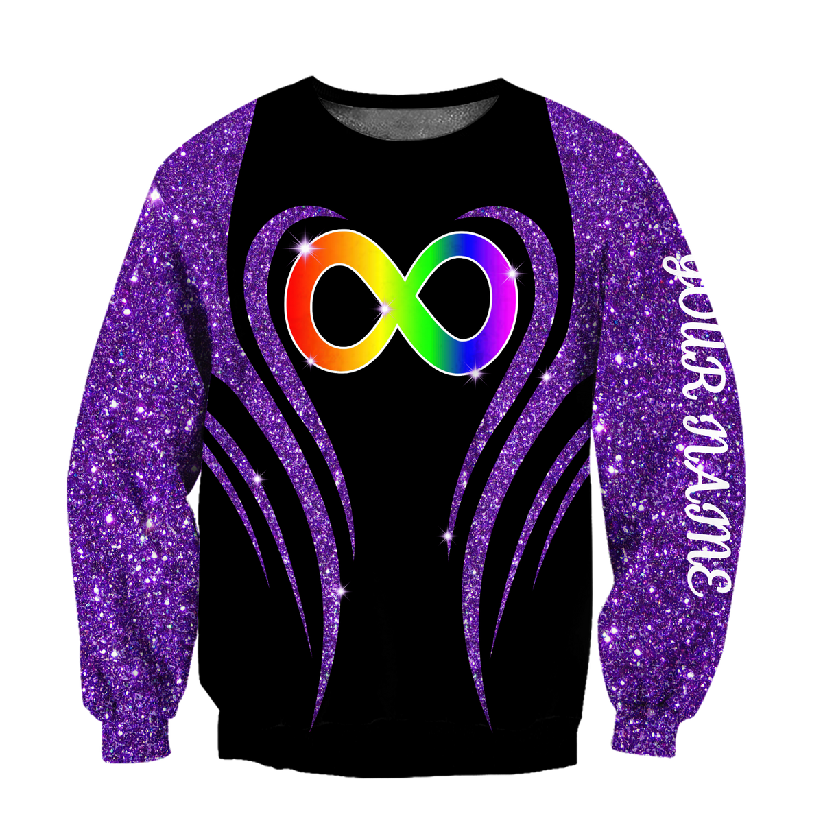 3D All Over Printed Autism Unisex Shirts Custom Name  XT