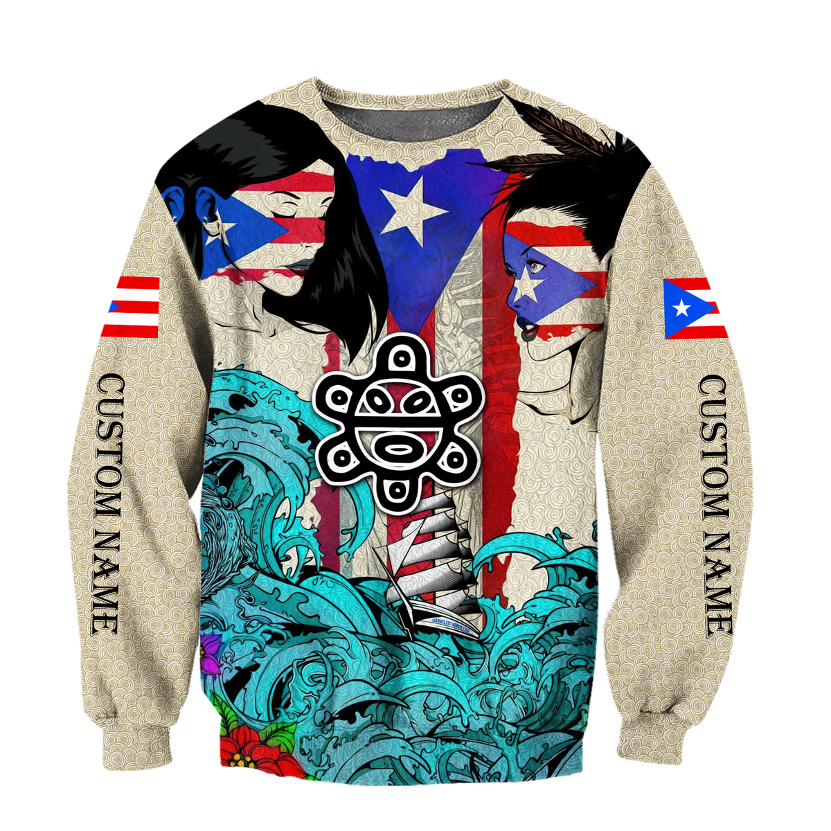 Custom Name Sweet Girls Puerto Rico Hoodie For Men And Women MH16032107