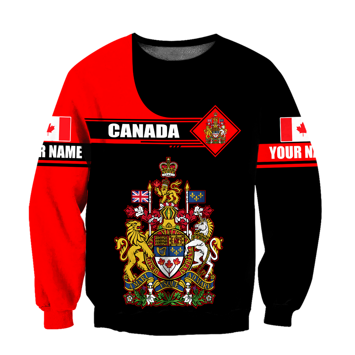 Custom Name XT Canada Day 3D Printed shirts