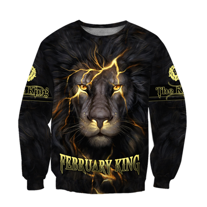 February Lion 3D All Over Printed Unisex Shirts