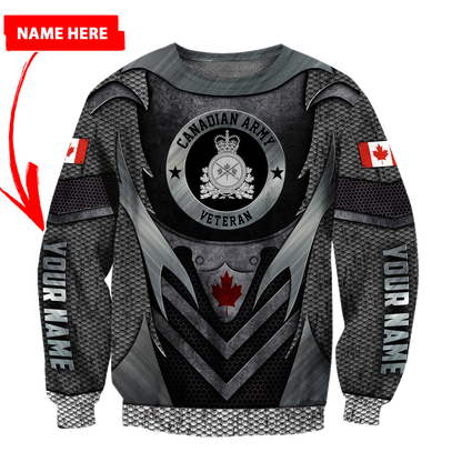 Personalized Name XT Canadian Veteran 3D Printed Clothes PD30032101