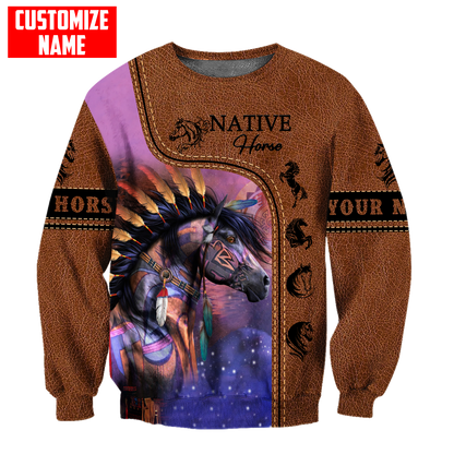 Customized Name Native American 3D All Over Printed Shirts for Women