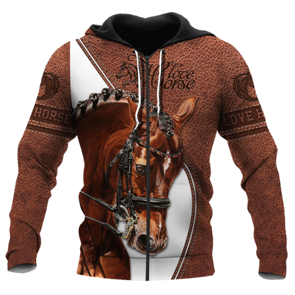 Love Horse 3D All Over Printed Shirts Pi05012103