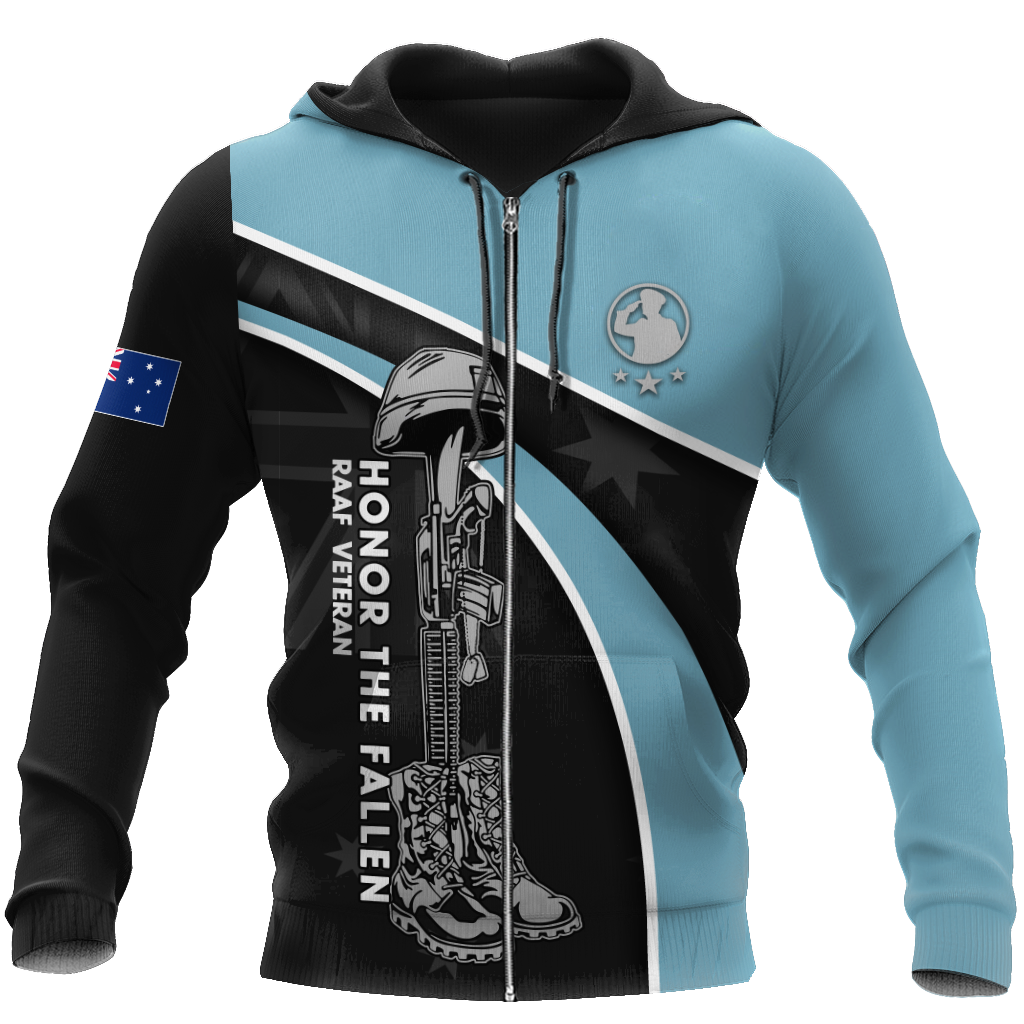 Lest we forget Honor the fallen RAAF Veteran 3D print shirts