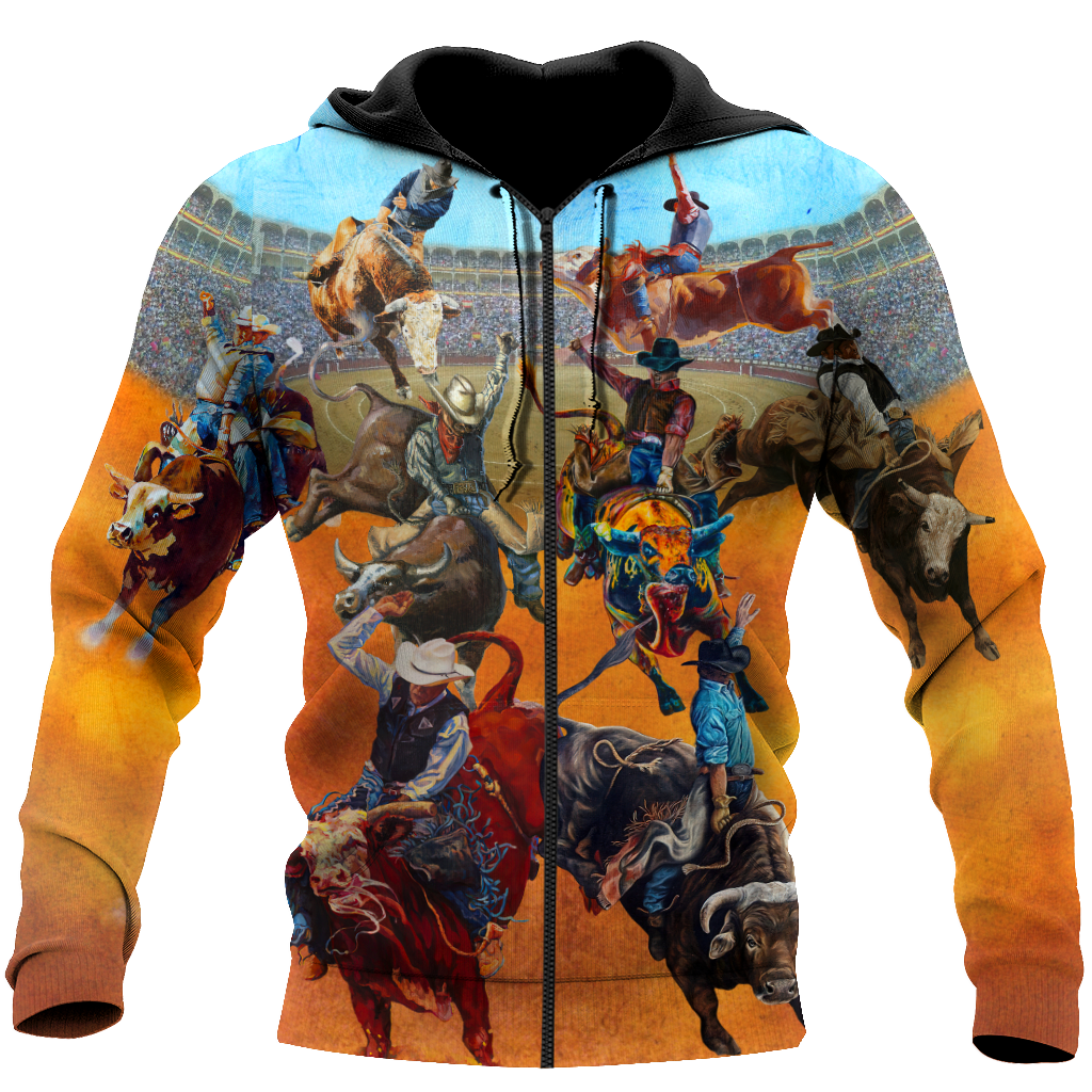 Bull Riding 3D All Over Printed Unisex Shirts Jump On