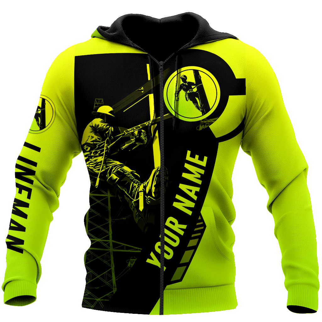 Electrician And Lineman Personalized Safety 3D All Over Printed Premium Unisex Hoodie ML MH26022104