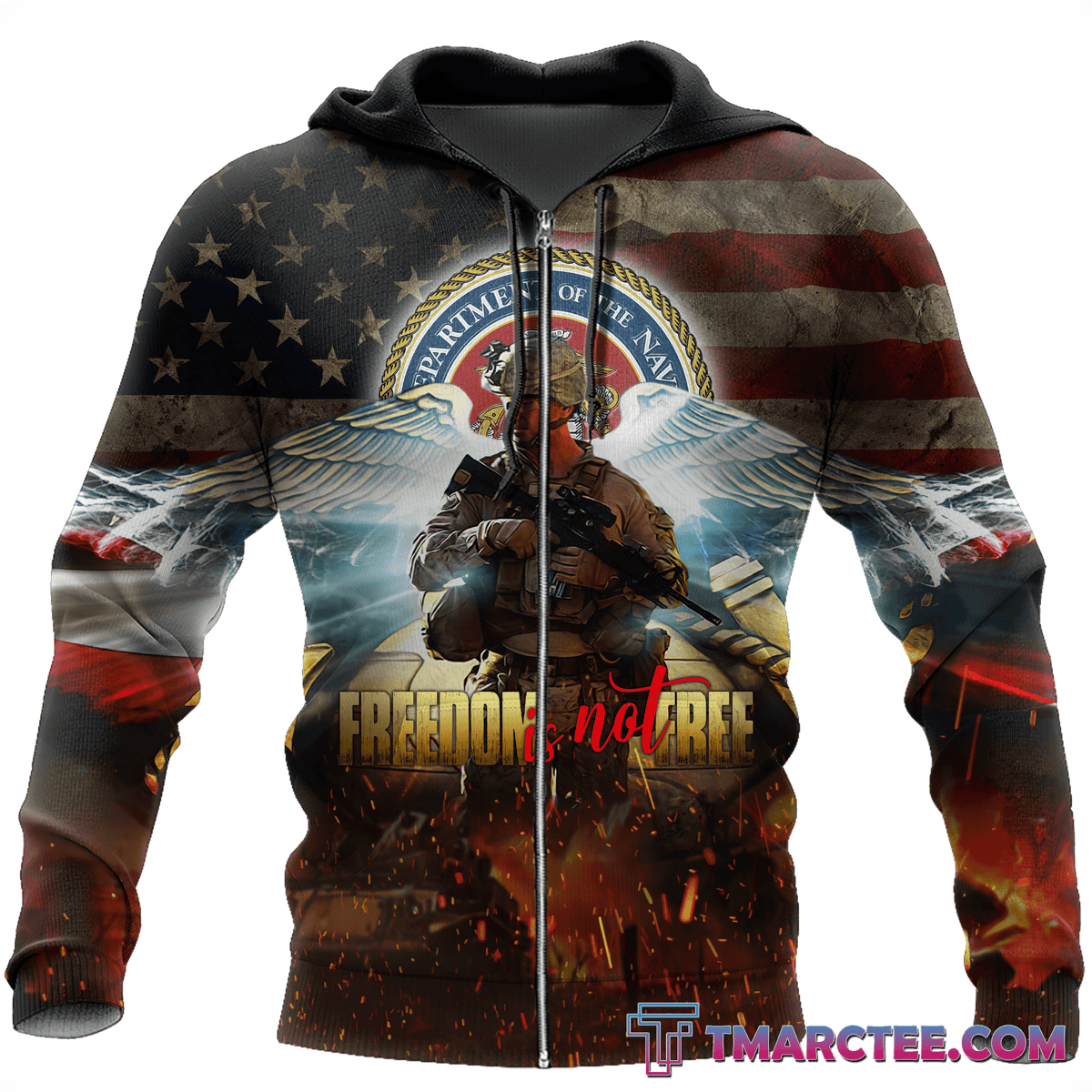 Veteran Freedom is not Free 3D All Over Printed Unisex Shirts