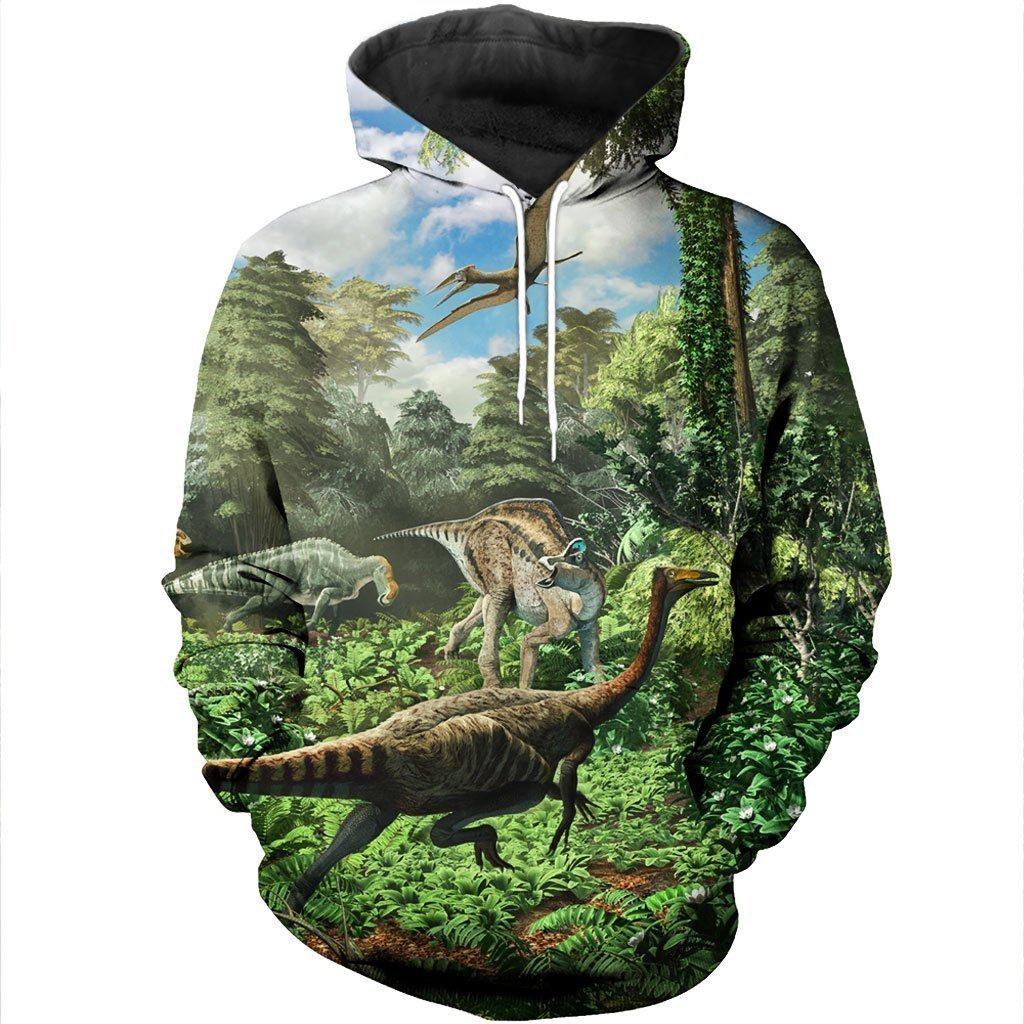 3D All Over Printed Dinosaurs Shirts and Shorts-3D All Over Printed Clothes-HP Arts-Normal Hoodie-XS-Vibe Cosy™