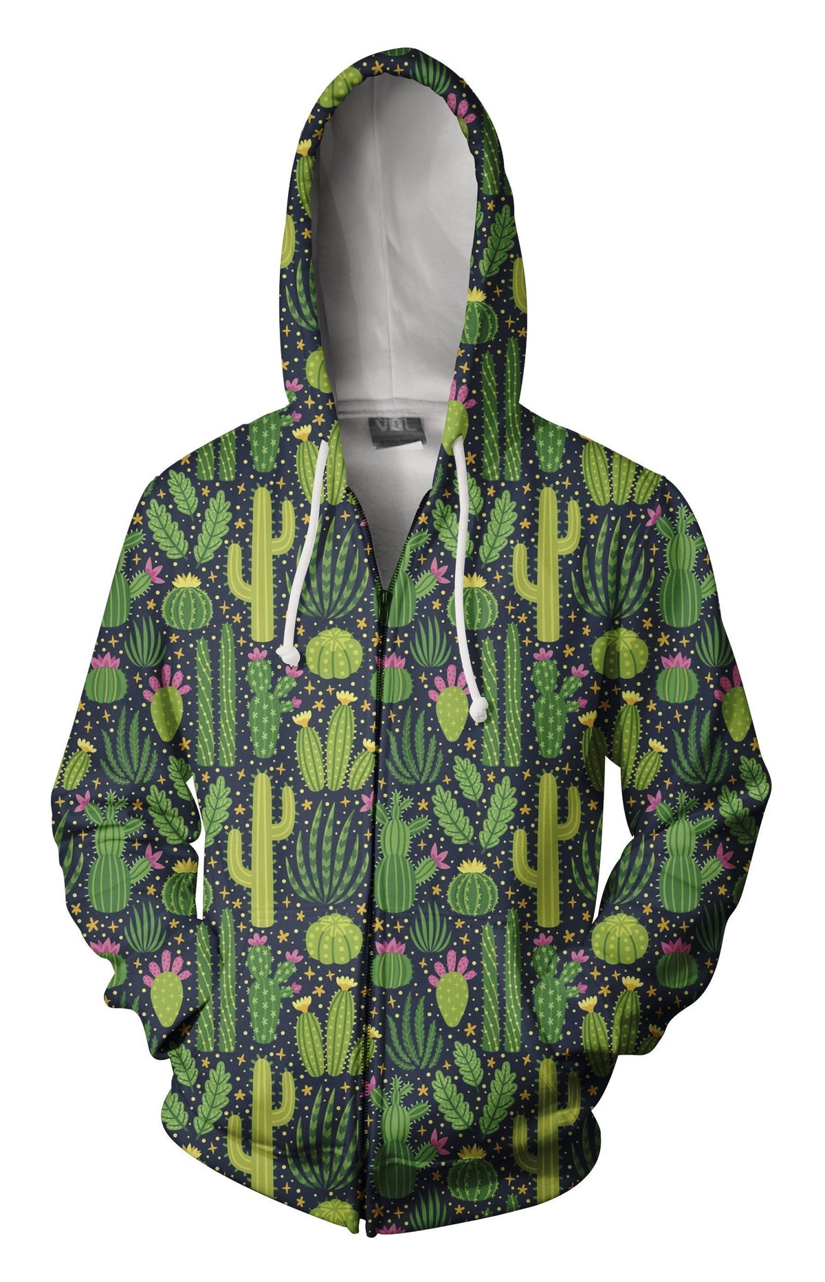 3D All Over Printing Green Cactus Shirt-Apparel-NTH-Zip-S-Vibe Cosy™