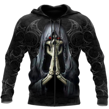 December Guy Skull 3D All Over Printed Shirts JJW28102006