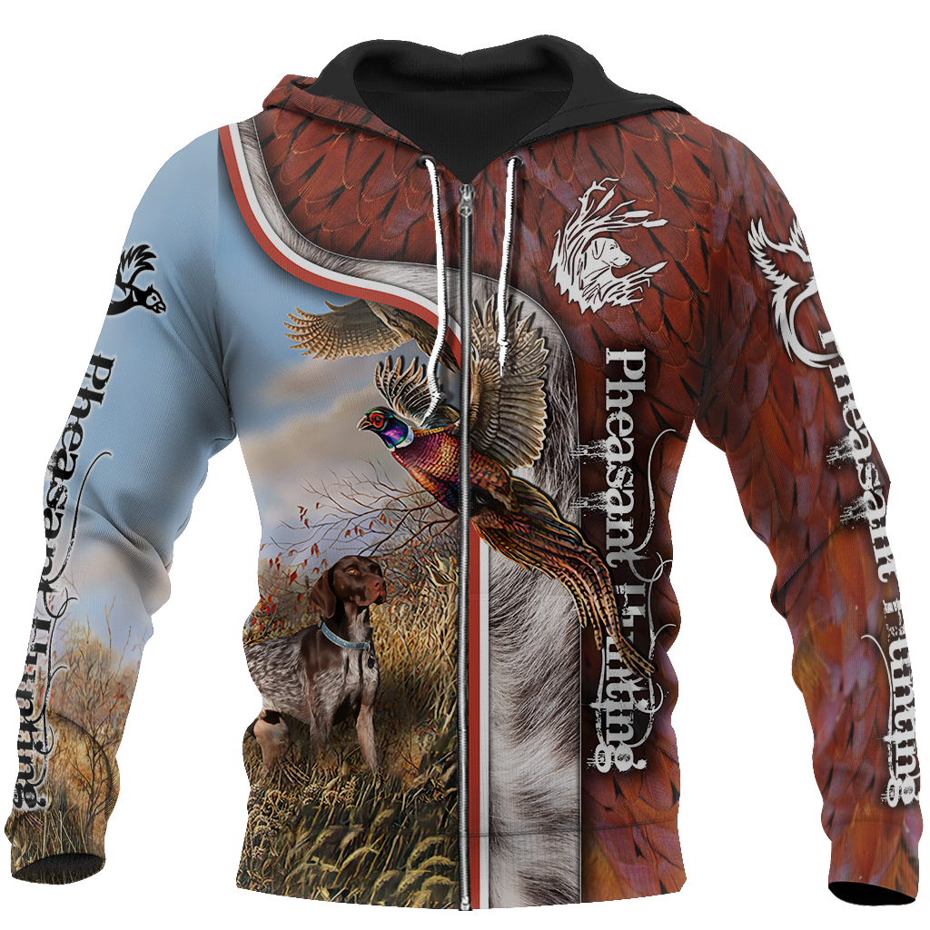 Pheasant Hunting 3D All Over Printed Shirts For Men And Women JJ100101-Apparel-MP-Zipped Hoodie-S-Vibe Cosy™