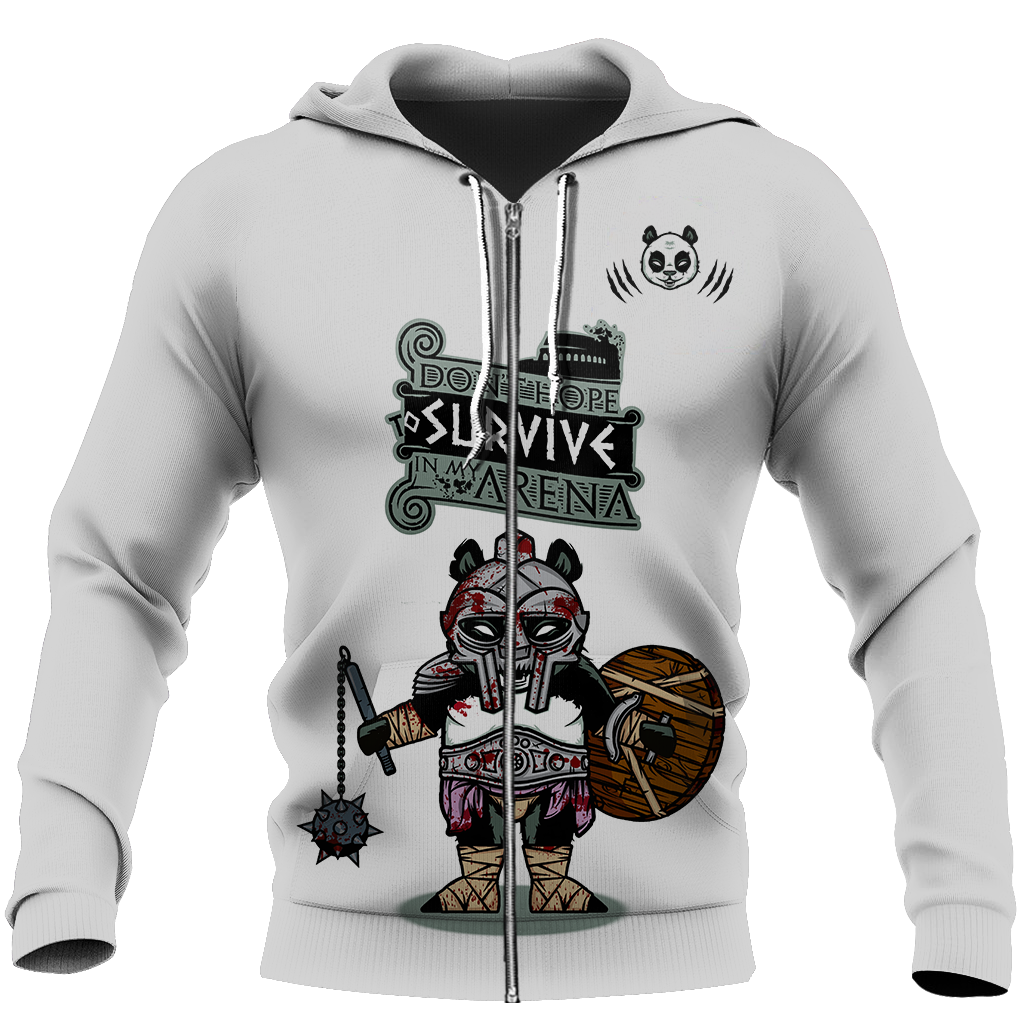 Don't hope survive in my arena NNKPD3-Apparel-NNK-Zip-Up Hoodie-S-Vibe Cosy™