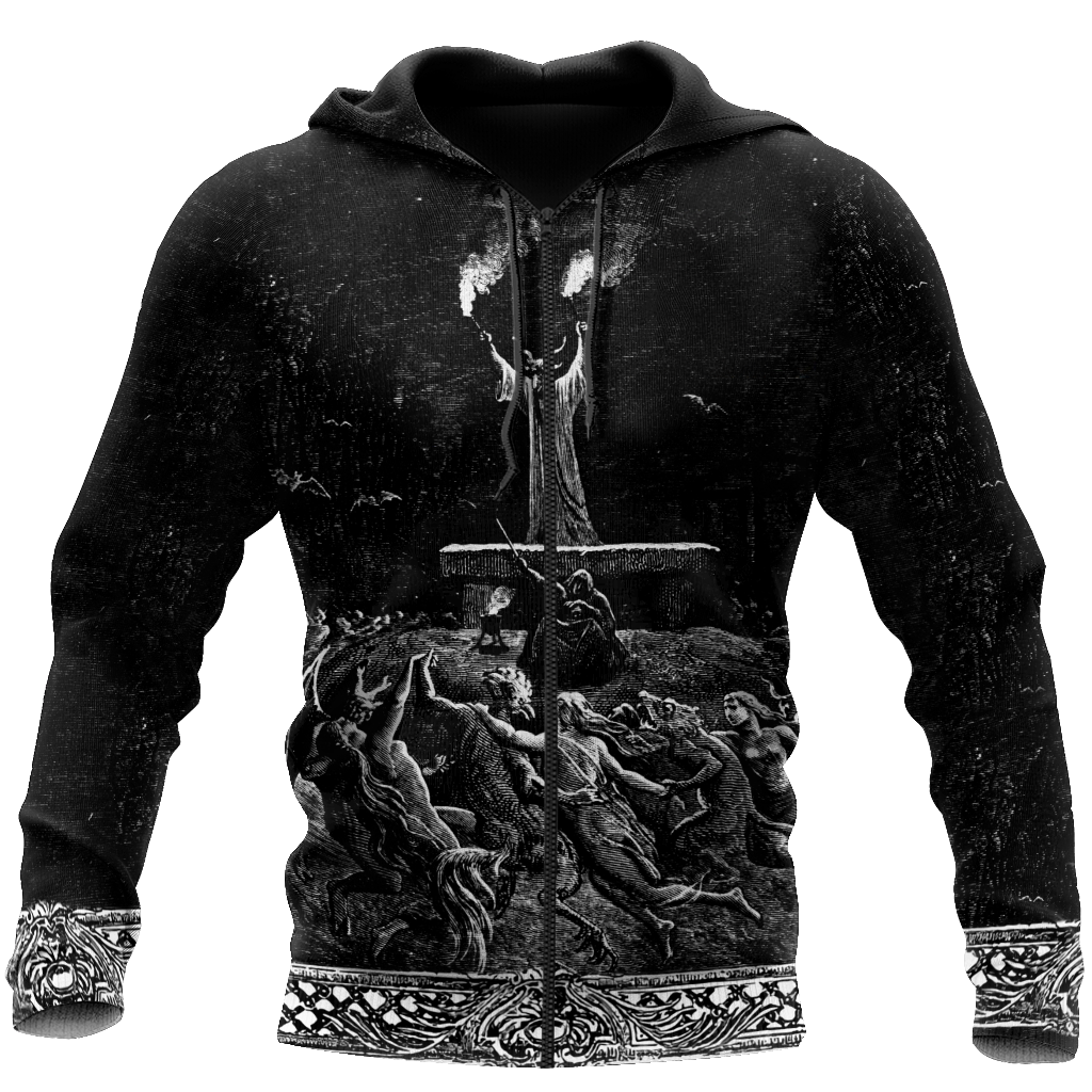 Satanic Devil 3D All Over Printed Hoodie JJ06062012-Apparel-MP-zip-up hoodie-S-Vibe Cosy™