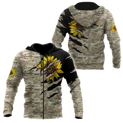 New Mexico Sunflower Camo 3D All Over Printed Unisex Shirts