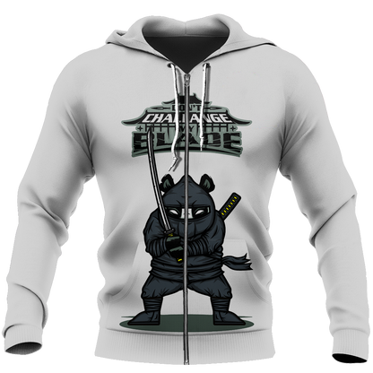 Don't challange my blade NNKPD8-Apparel-NNK-Zipper Hoodie-S-Vibe Cosy™