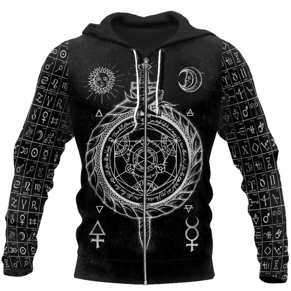 Alchemy 3D All Over Printed Shirts Hoodie JJ030301-Apparel-MP-Zipped Hoodie-S-Vibe Cosy™