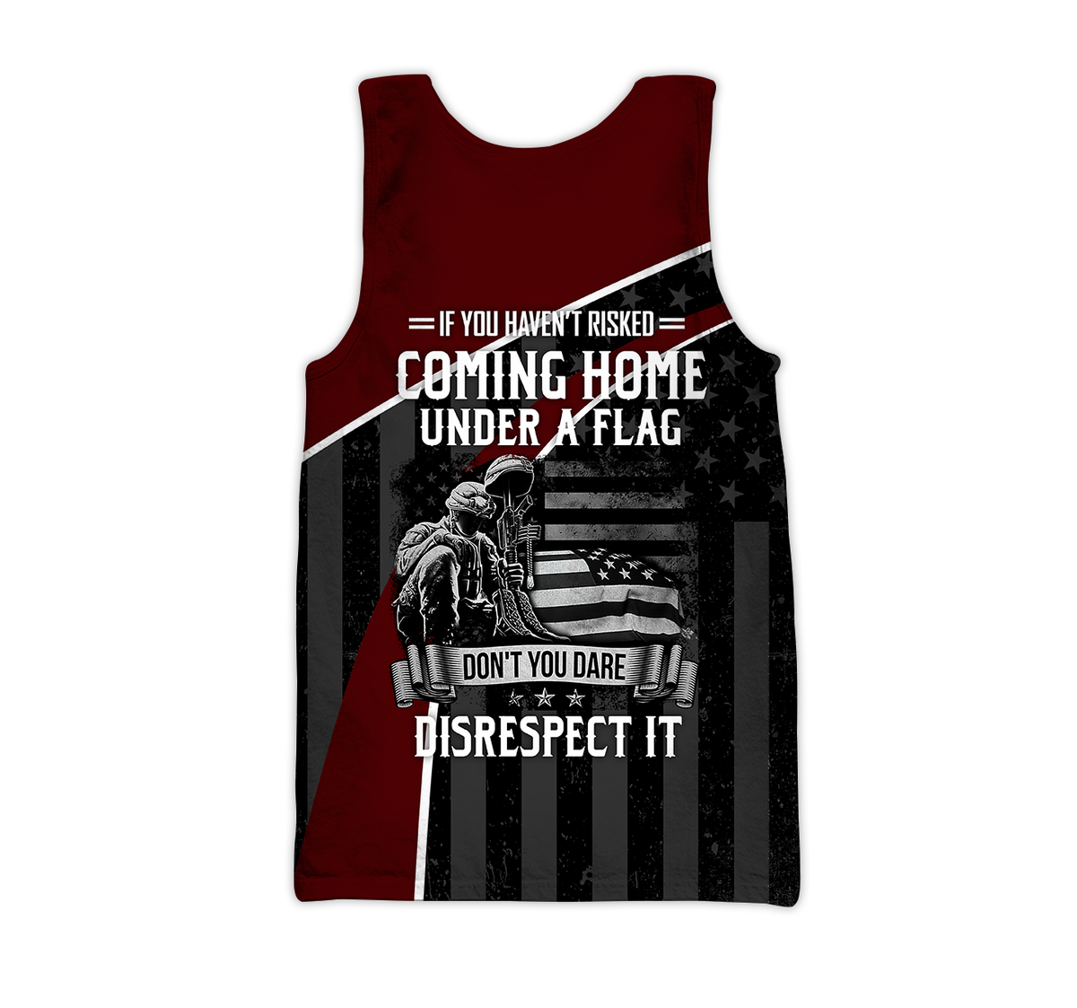 Veteran Honor the fallen Coming Home under a Flag Soldier 3D shirts for men and women