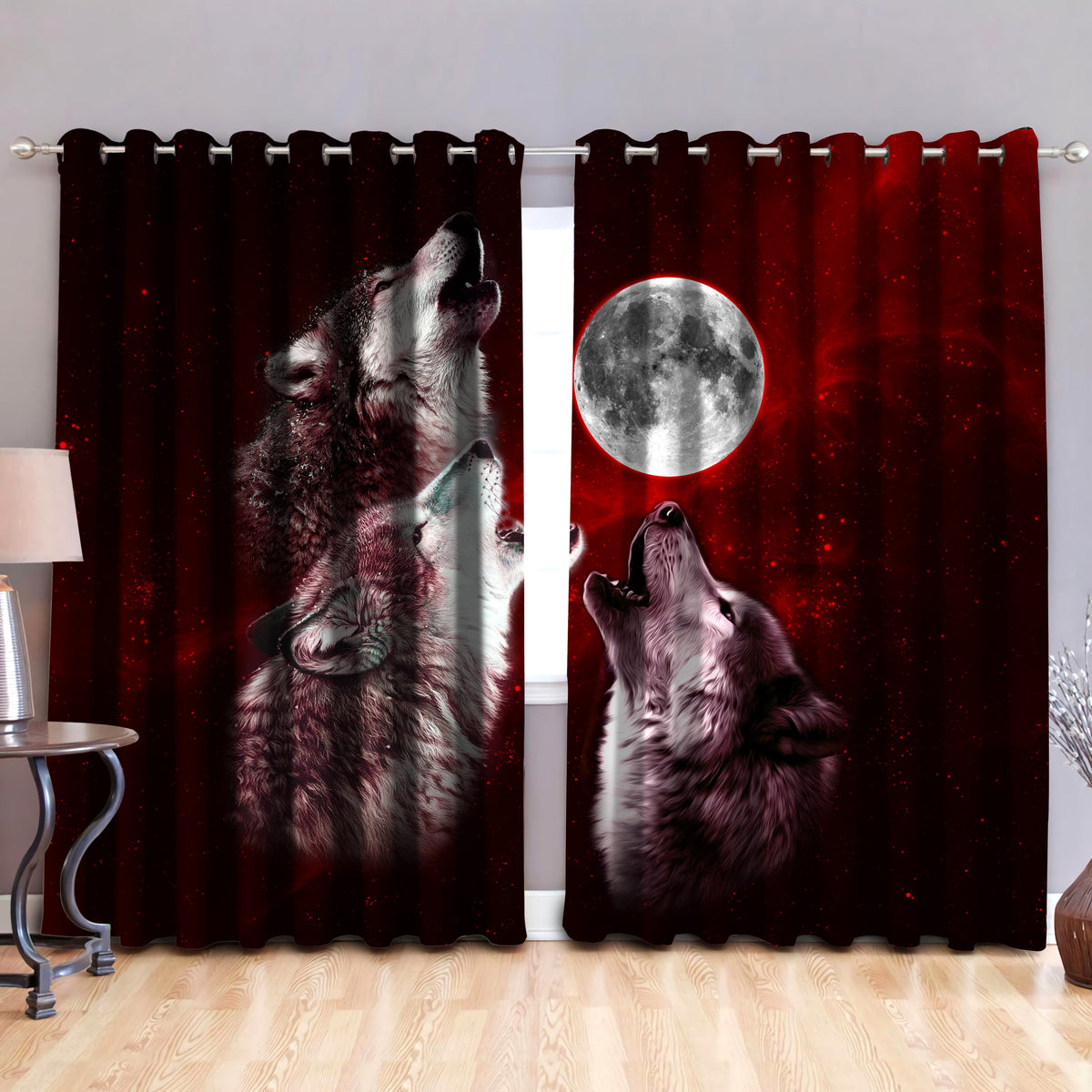 Wolf Window Curtains