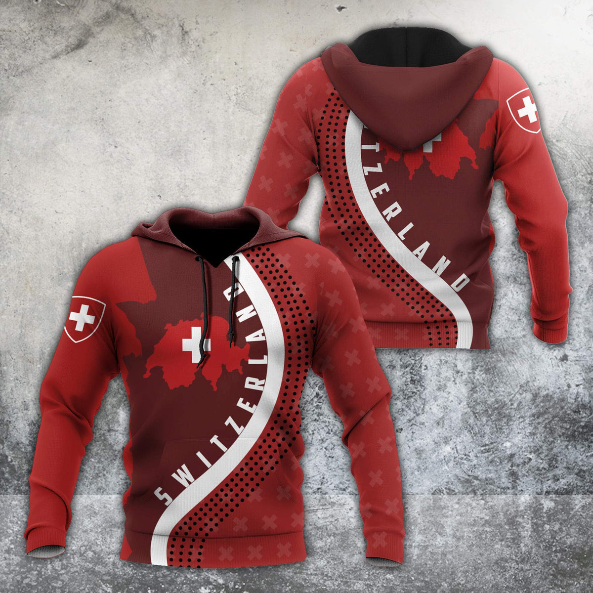 Switzerland 3D All Over Printed Unisex Shirts