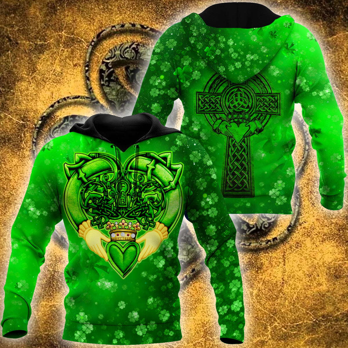 Premium Unisex Hoodie Irish St.Patrick ML