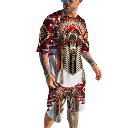 Native American 3D All Over Printed Combo T-Shirt BoardShorts