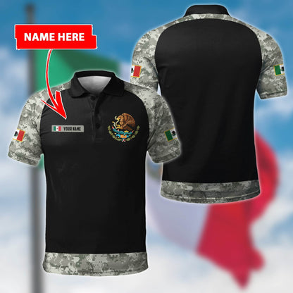 Mexico Coat Of Arms no03 Personalized Name 3D Unisex Hoodie