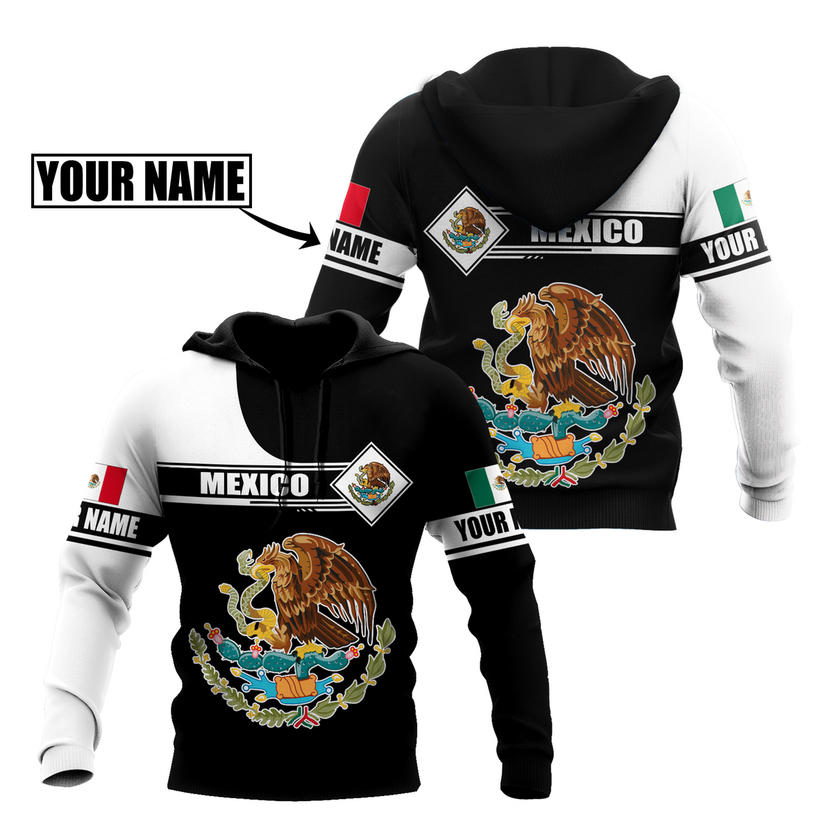 Mexican Hoodie Customize 3D All Over Printed Unisex Hoodie
