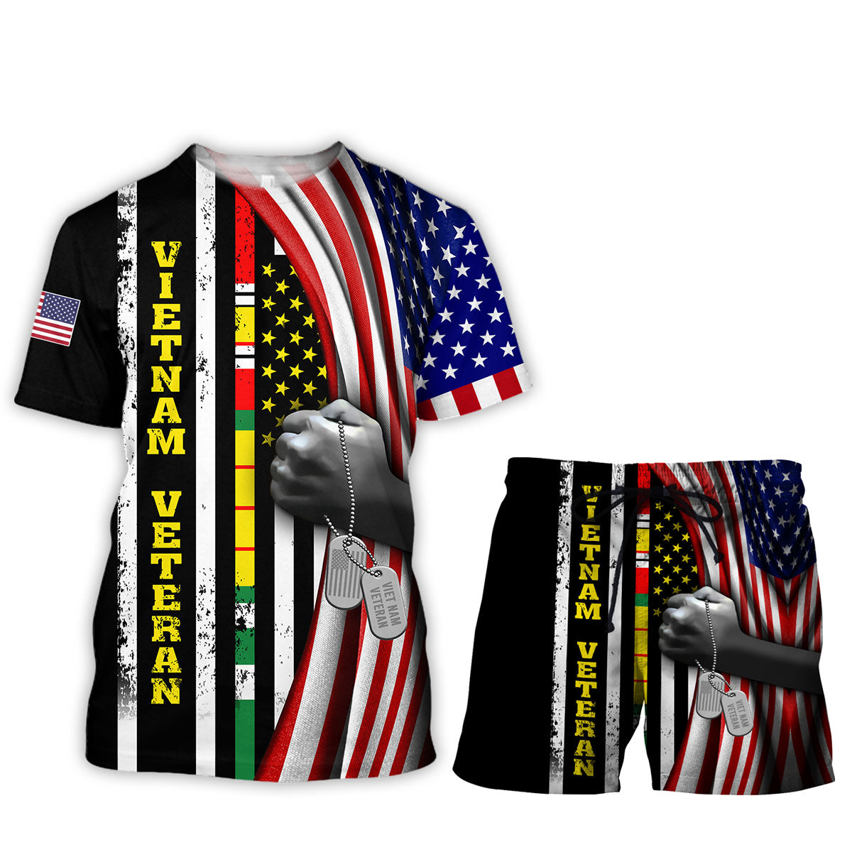 Viet Nam Veteran 3D All Over Printed Unisex Shirts