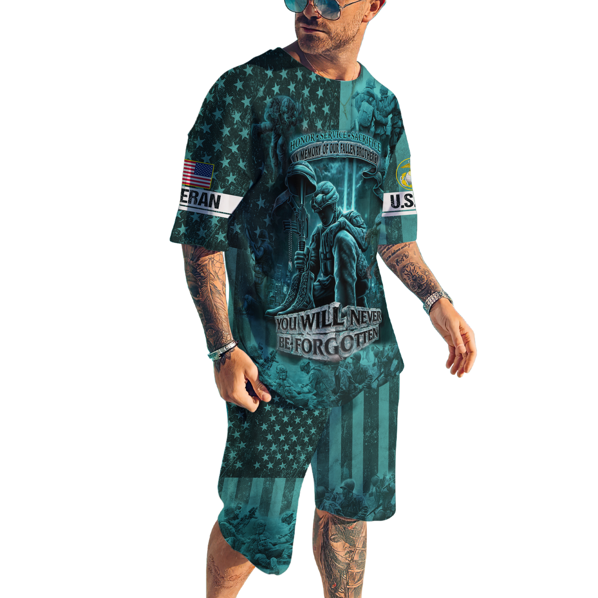 US Veteran You Will Never Be Forgotten 3D All Over Printed Unisex Shirts HN14102102
