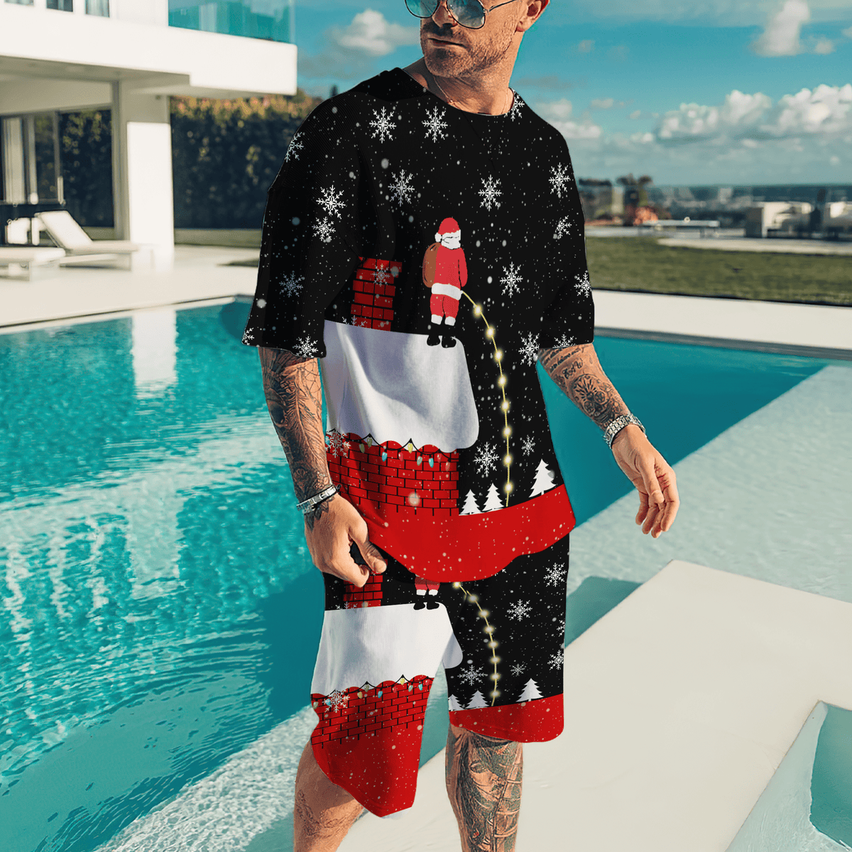 Santa Christmas 3D All Over Printed Unisex Shirts