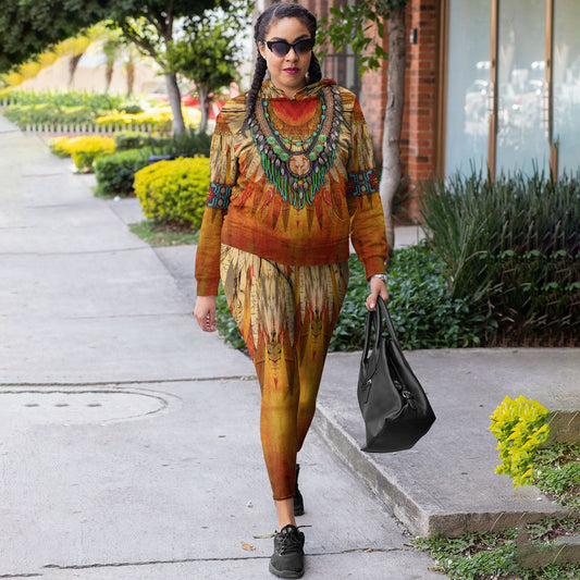 Native American 3D All Over Printed Legging + Hoodie