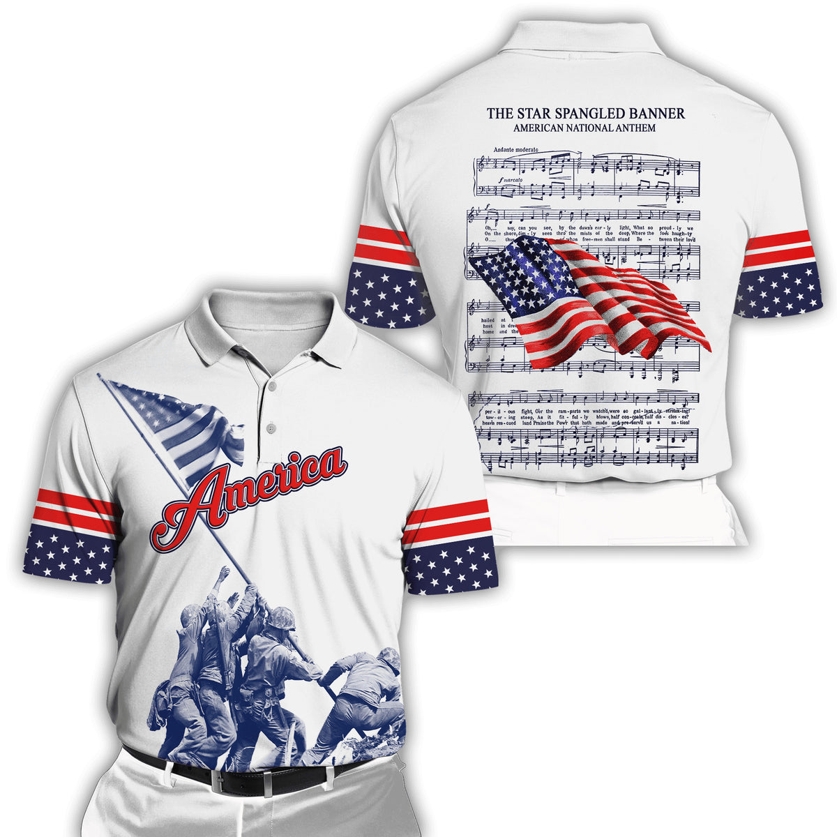 American 3D All Over Printed Unisex Shirts