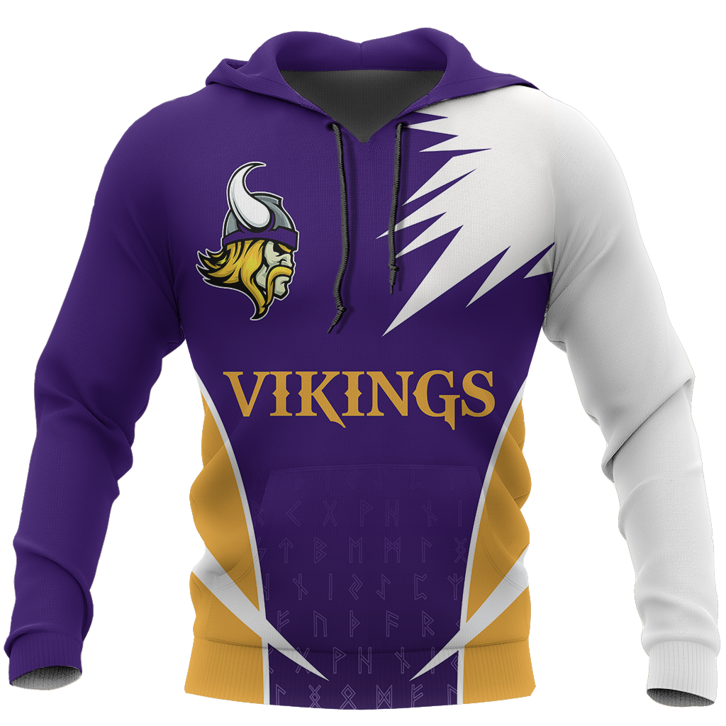 Vikings Active Hoodie-ALL OVER PRINT HOODIES-HP Arts-Hoodie-S-Vibe Cosy™