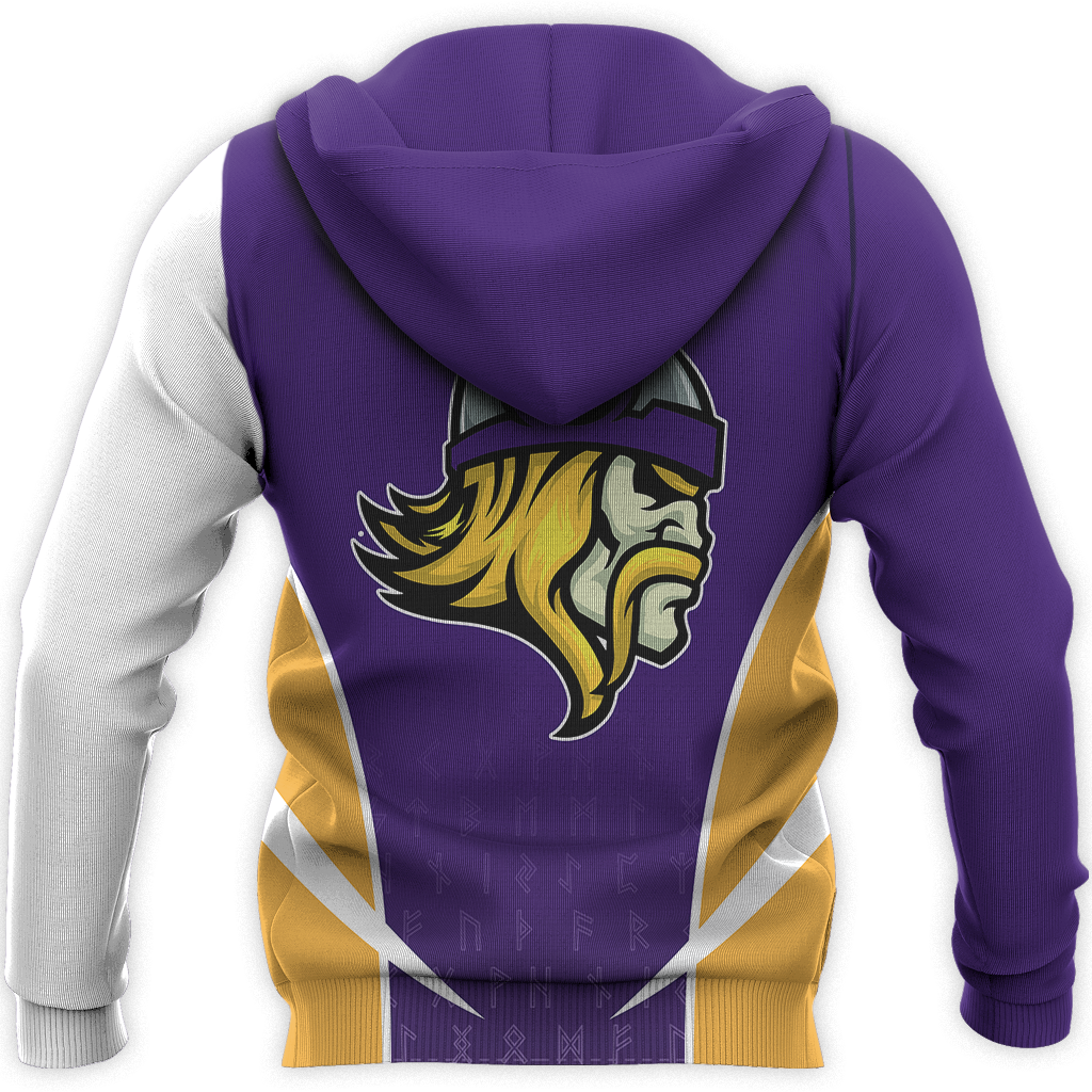 Vikings Active Hoodie-ALL OVER PRINT HOODIES-HP Arts-Hoodie-S-Vibe Cosy™