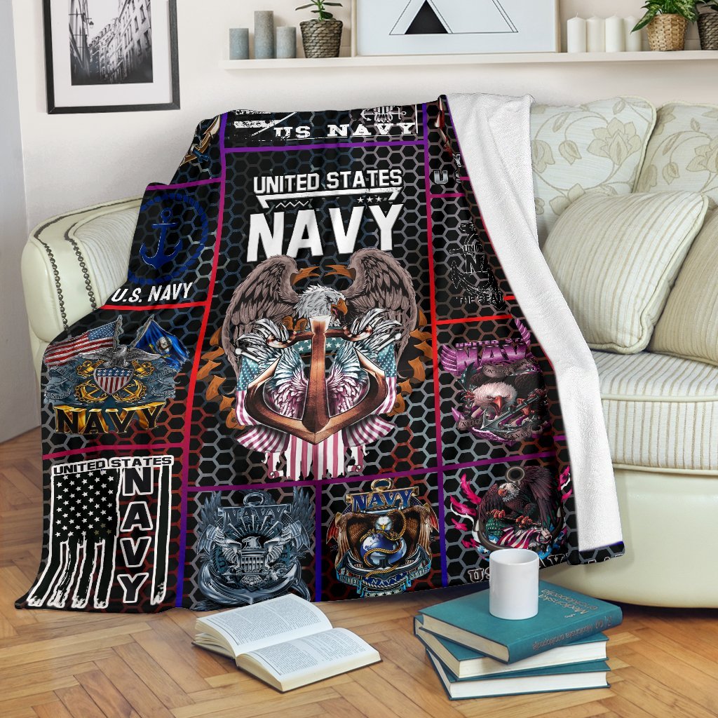 US Navy 3D All Over Printed Blanket
