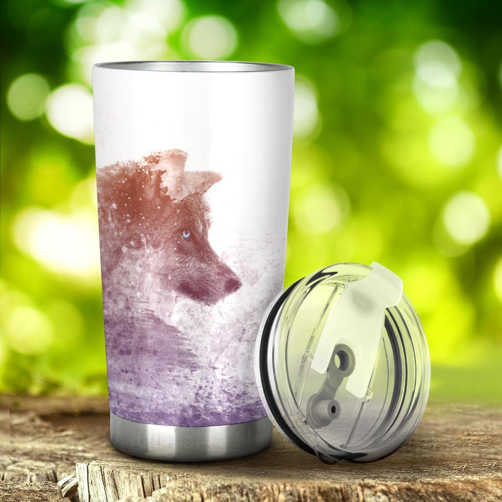 Wolf Tumbler-Amaze Style™-Tumbler - Wolf Tumbler-20oz Large-Vibe Cosy™