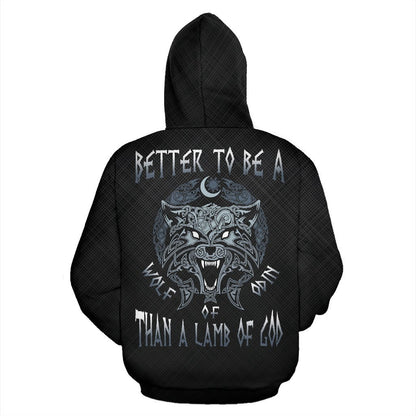 Viking Wolf Of Odin Pullover Hoodie A7-ALL OVER PRINT HOODIES (P)-HP Arts-Hoodie-S-Black-Vibe Cosy™