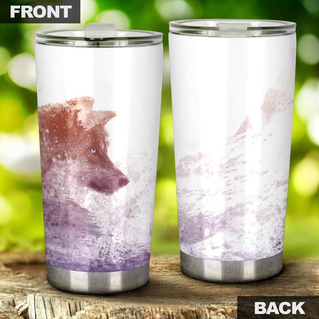 Wolf Tumbler-Amaze Style™-Tumbler - Wolf Tumbler-20oz Large-Vibe Cosy™