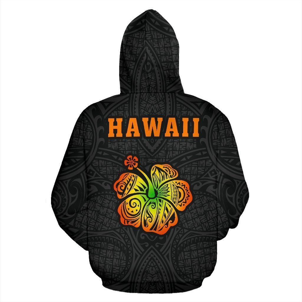 Hula Girl Polynesian Hoodie - AH - J1-ALL OVER PRINT HOODIES (P)-Phaethon-Hoodie-S-Vibe Cosy™