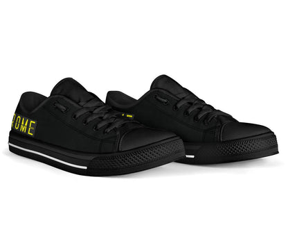 Airport Destinations PARIS - Low Top Canvas Shoes-Amaze Style™-placeholder-placeholder-Vibe Cosy™