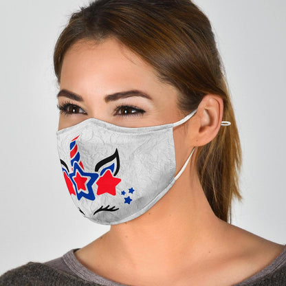 Unicorn RWB-Amaze Style™-Face Mask - Unicorn RWB-Adult Mask + 2 FREE Filters (Age 13+)-Vibe Cosy™