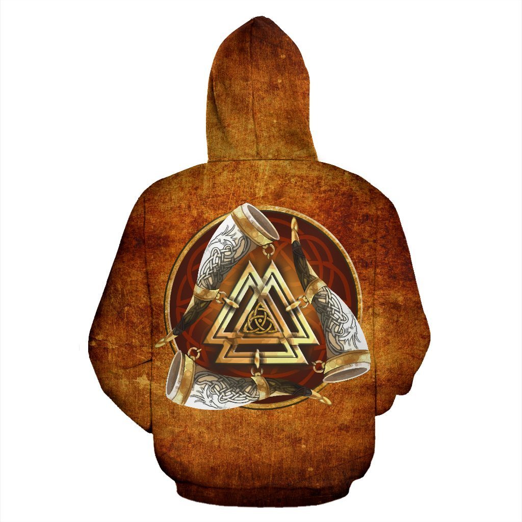 Viking Vintage All Over Zip-Up Hoodie - BN01-ALL OVER PRINT ZIP HOODIES (P)-HP Arts-Hoodie-S-Vibe Cosy™