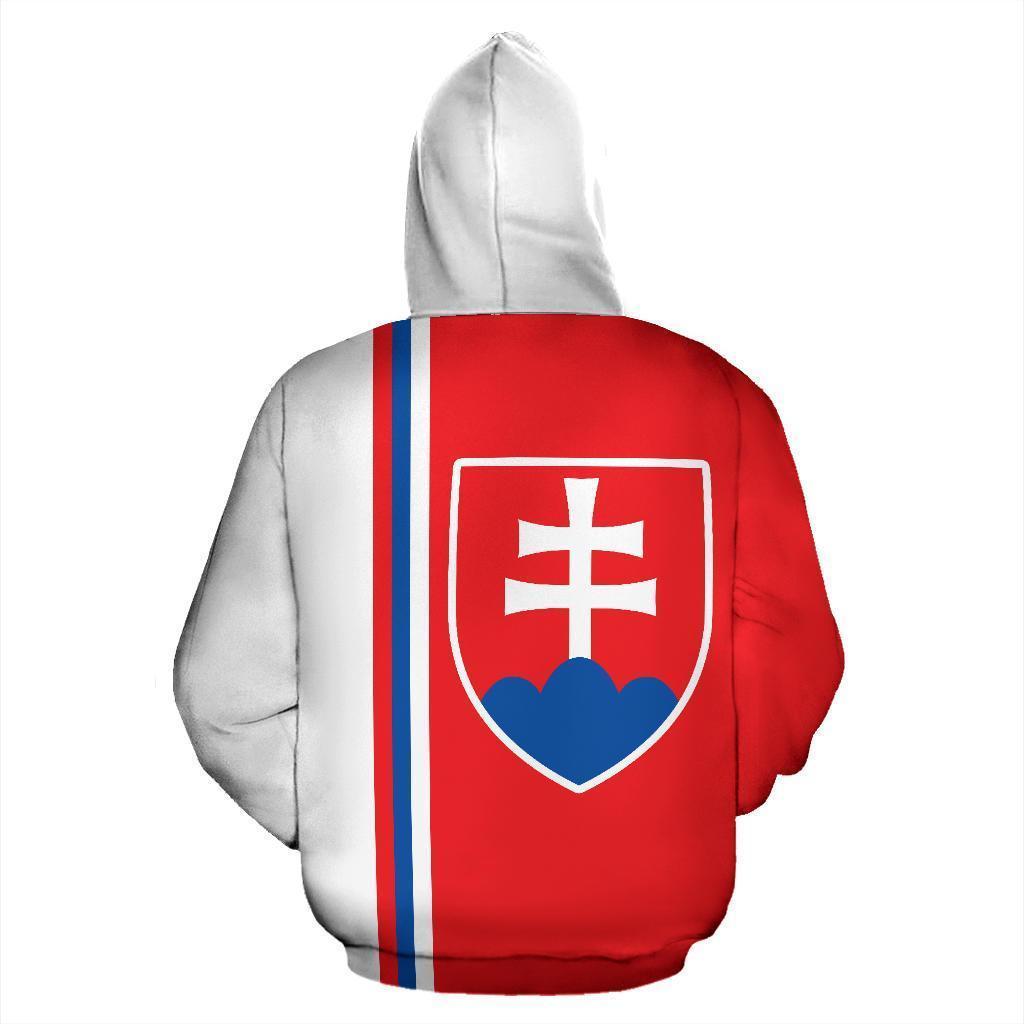 Slovakia All Over Hoodie - Straight Version - BN04-ALL OVER PRINT HOODIES (P)-LoveTheWorld-Men-S-Red-Vibe Cosy™