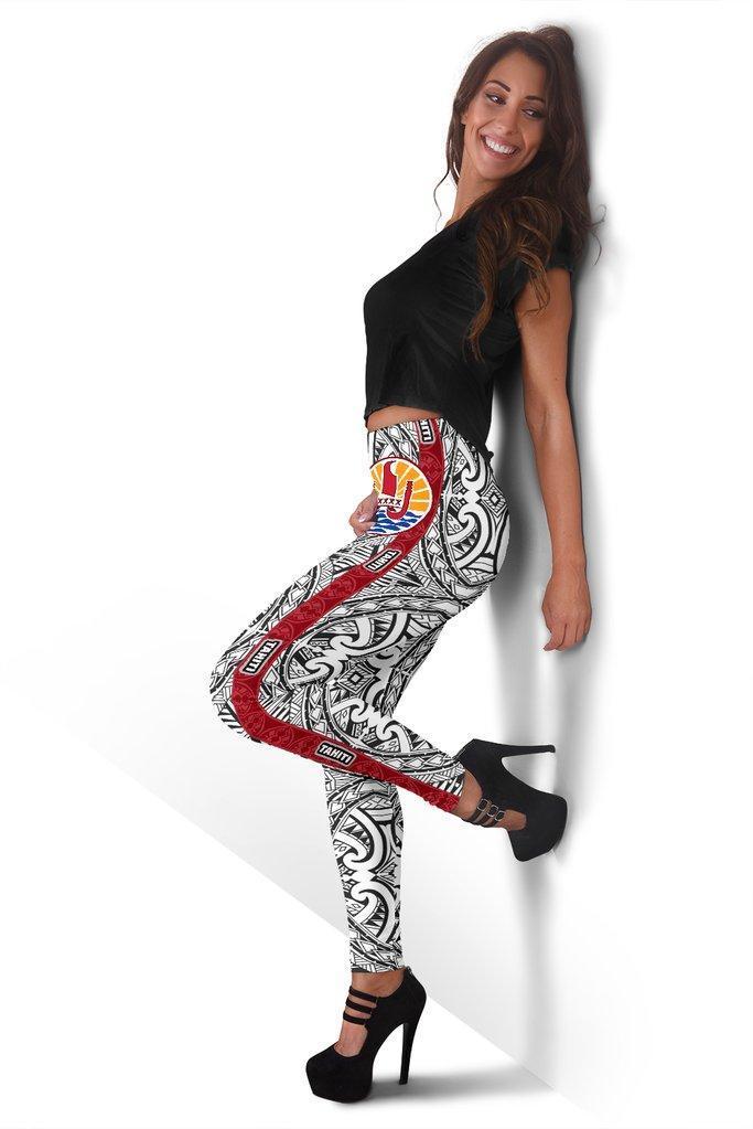 Tahiti Polynesian Women's Leggings - BN09-Apparel-Khanh Arts-Legging-S-Vibe Cosy™
